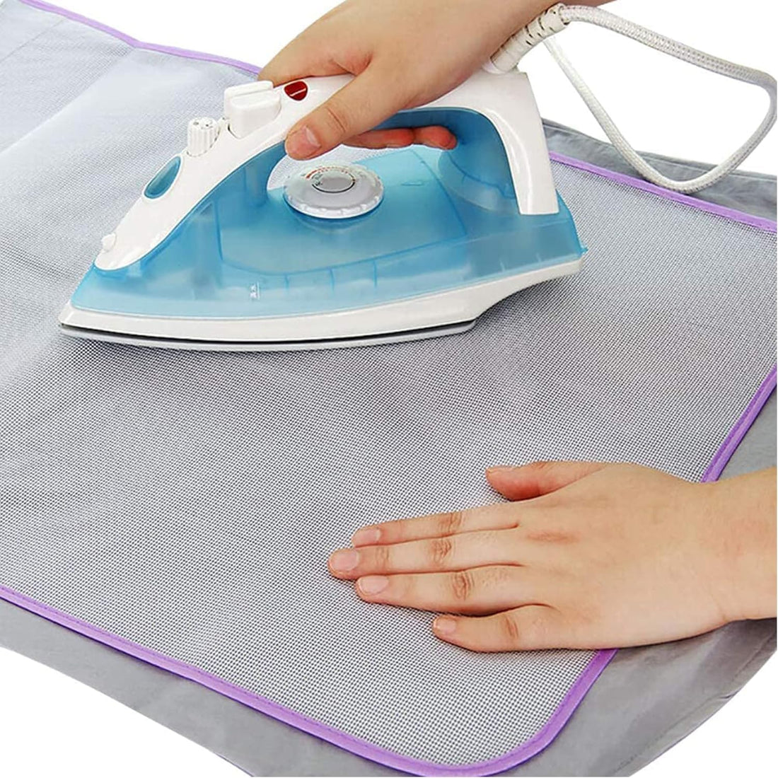 Temperature Resistance Ironing Scorch, Heat Insulation Pad Mat, Household Mesh Ironing Board Protective Cloth Cover (2Pack,Random Color)