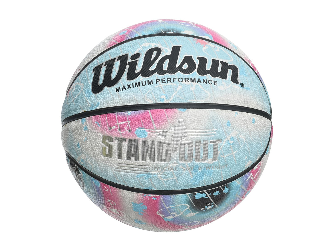 MINSA Standout Size 7 Basketball Beige/White Design for All Courts