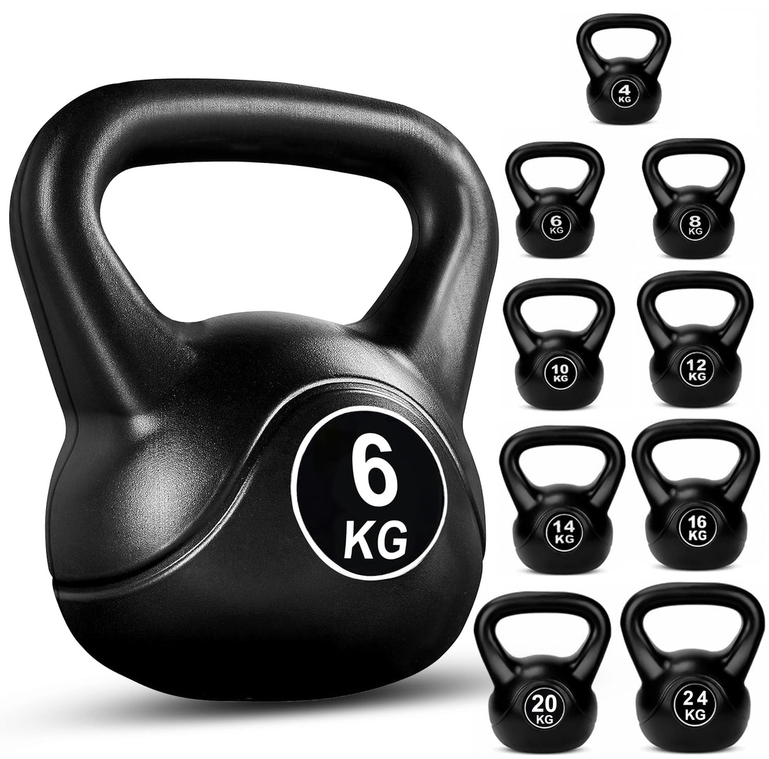 FK Sports Kettlebells 4KG, 6KG, 8KG, 10KG, 12KG,14KG, 16KG, 20KG, 24KG | Heavy Weight Kettle Bell For Strength Cardio Training | Kettlebell for Home & Gym Fitness, Workout