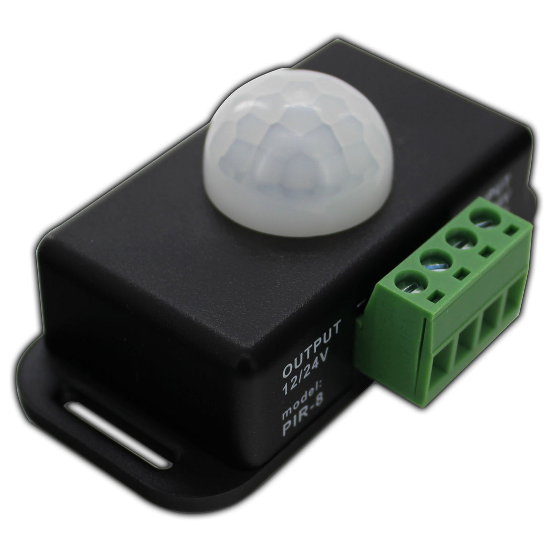 PB-Versand® LED IR Motion Sensor 12 V DC Motion Sensor PIR Sensor for LED Strips/Bulbs 12 V 4 A (with Connection Terminal)
