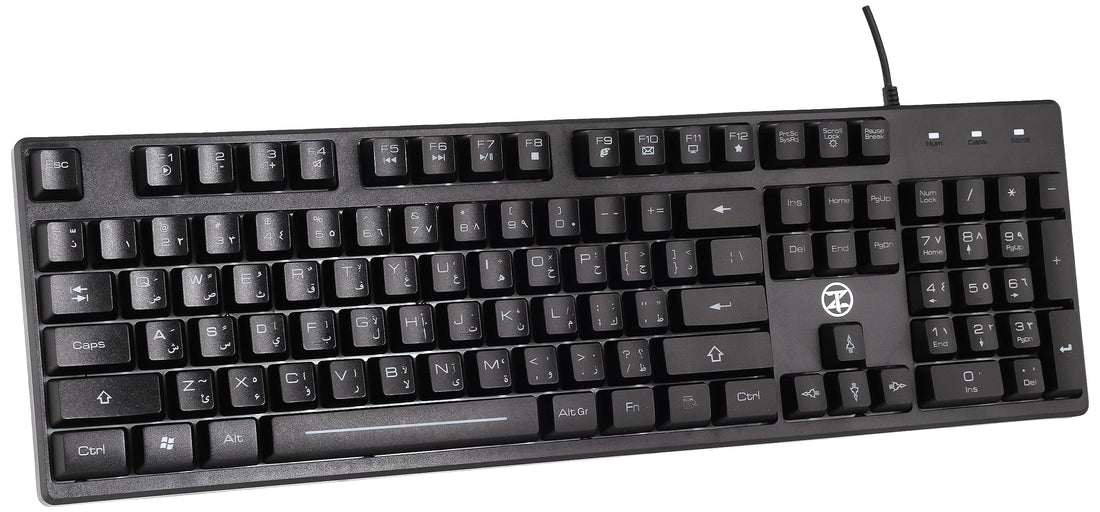 Techno Zone E1 Gaming Membrane Keyboard - Black