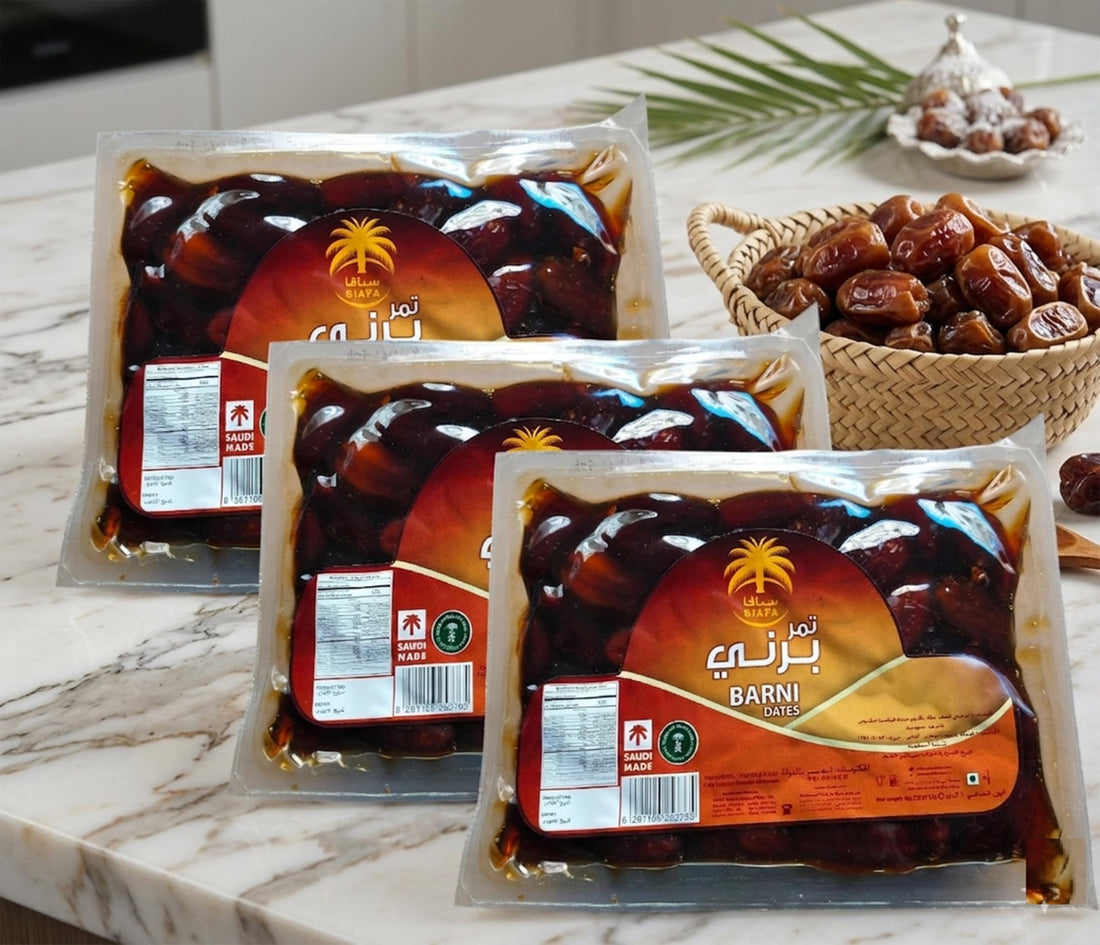 Brni Makbous Half Dry Dates - 3 kg (3 Pack)