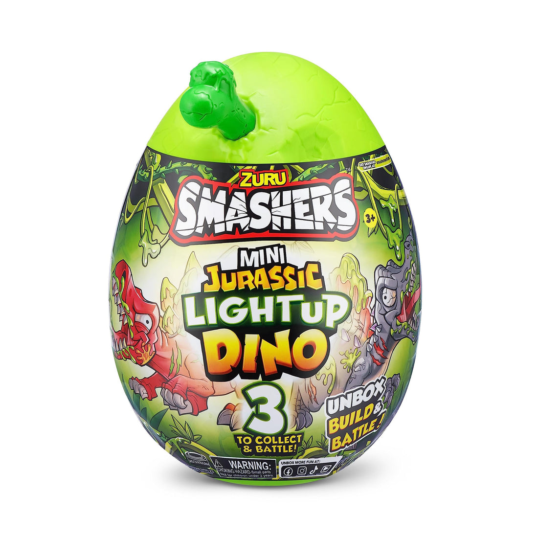 Smashers Mini Jurassic Light Up Dino Egg