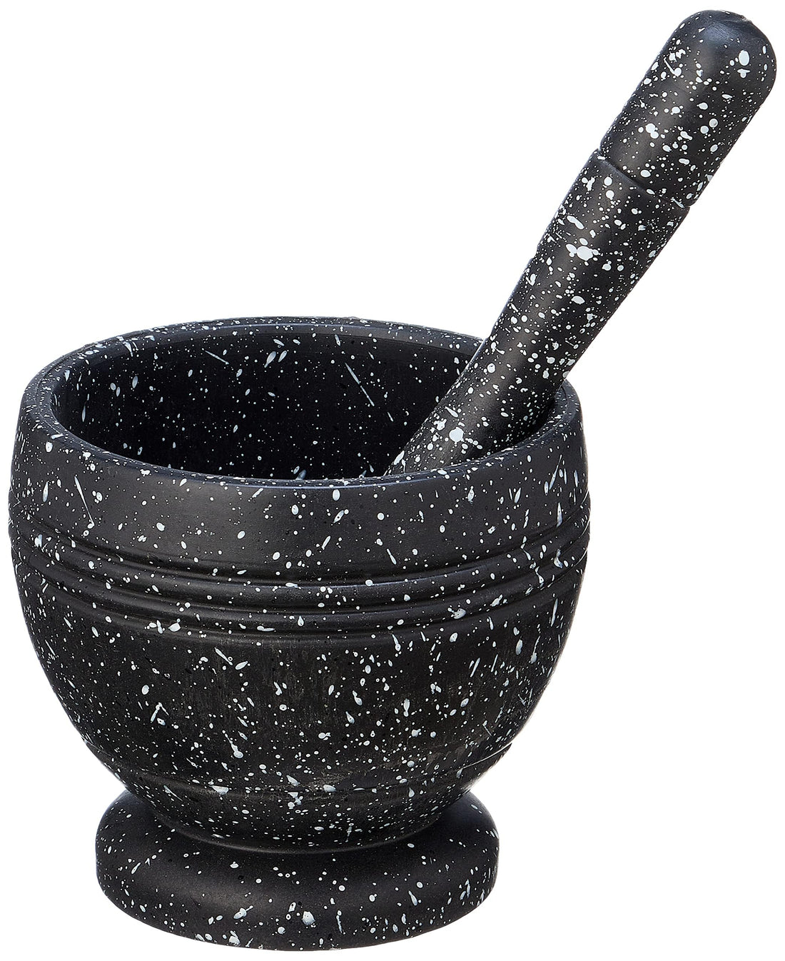 Falmer Small Granite Mortar Set, Black and White
