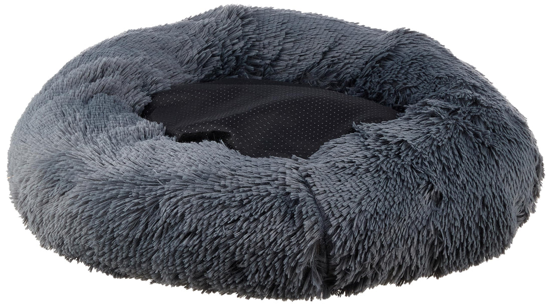 Moro Moro 3 Pet Bed for Dog or Cat Round Warm (24in, Dark Gray)
