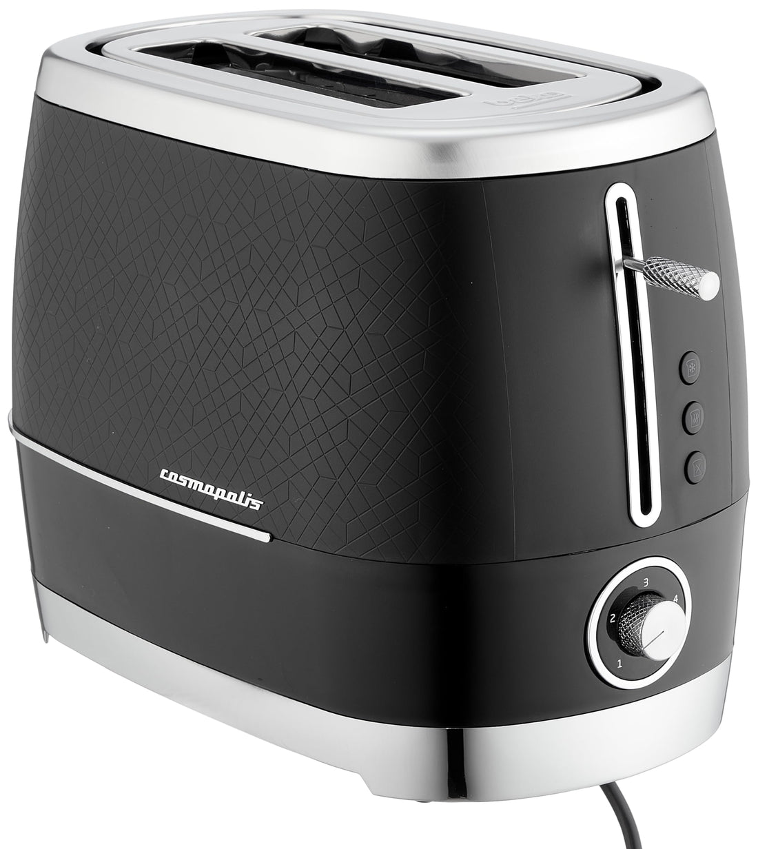 BEKO Toaster, 2 Wide Slots, 5 Manual Browning Levels, 900 Watts, Black - TAM 8202 B