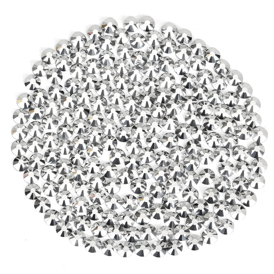 novani Rhinestones Flatback Rhinestones for Crafts Glass Nail rhinestones Nail Gems Crystals Non Hotfix Rhinestones for Makeup Bags Shoes Decoration DIY(SS16,1440pcs,Silver)