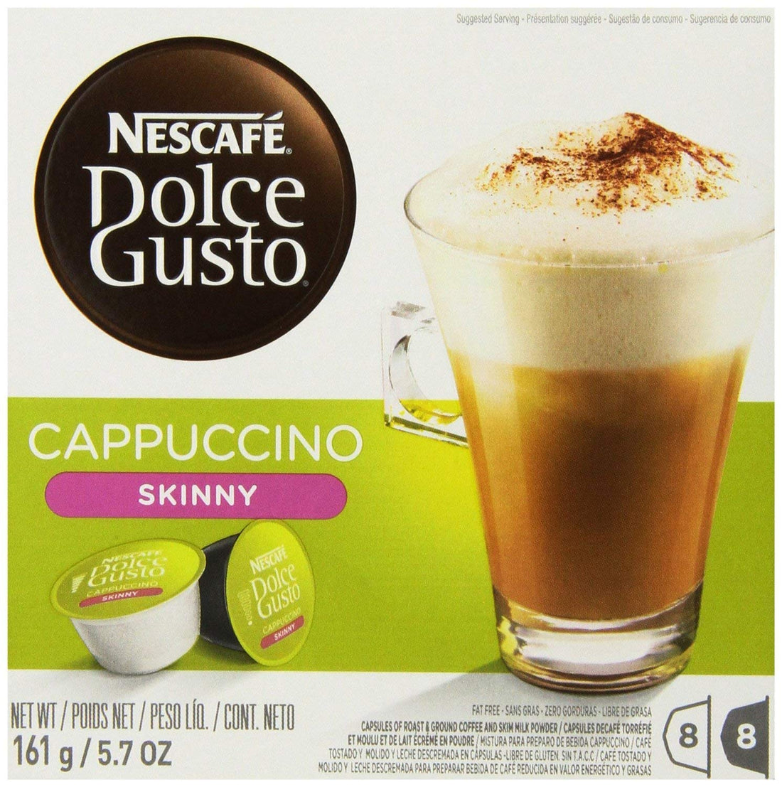 Nestlé Nescafe Dolce Gusto Skinny Cappuccino, 16 Count