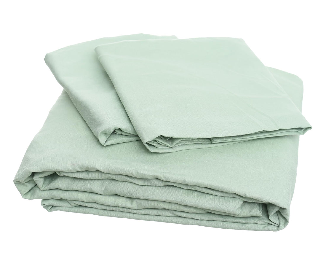 Julie Elastic Bedsheet and Pillowcase Set 3-Pieces, Pistachio