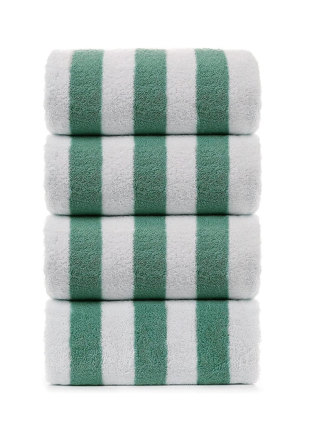 Signoola Kids Bath towel 100 x 50 cm Green Stripes, 100% cotton.