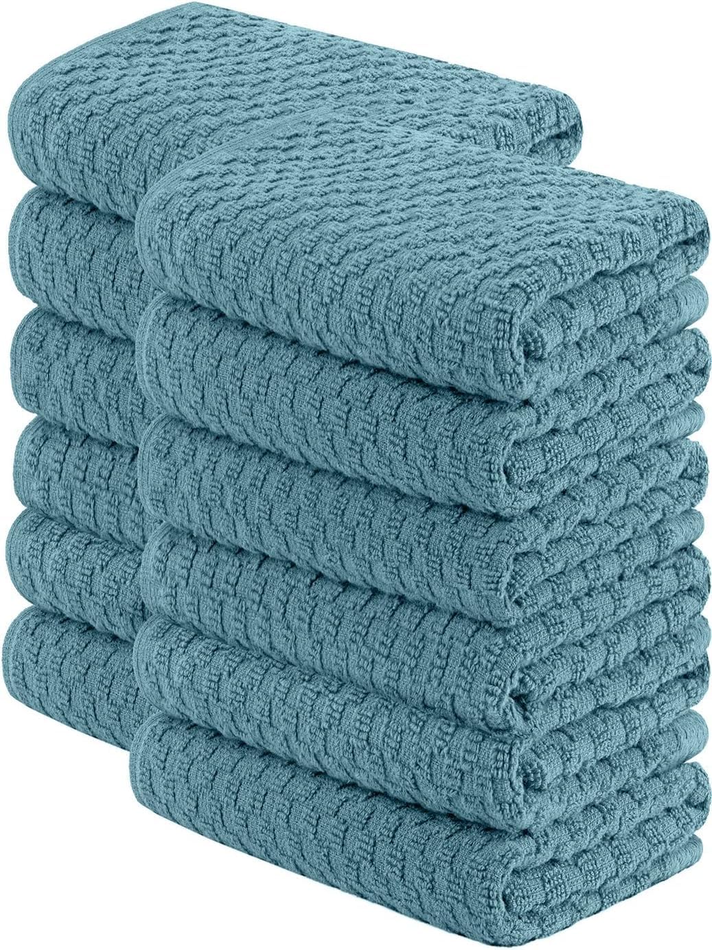 Signoola Multi-Purpose Towel Set Of 3 Pcs 60 x 40 cm Waffle Sky Blue, 100% cotton.