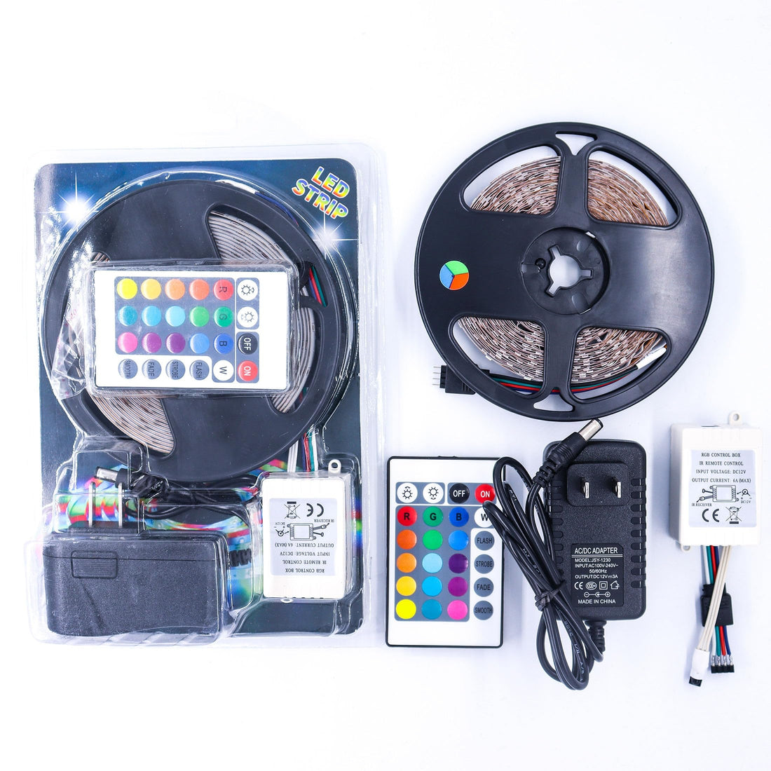 LED Strip - RGB with USB Port - Decorate Your Home with Ease and Style (RGB - Wide Card with Adaptor, 4.5)
