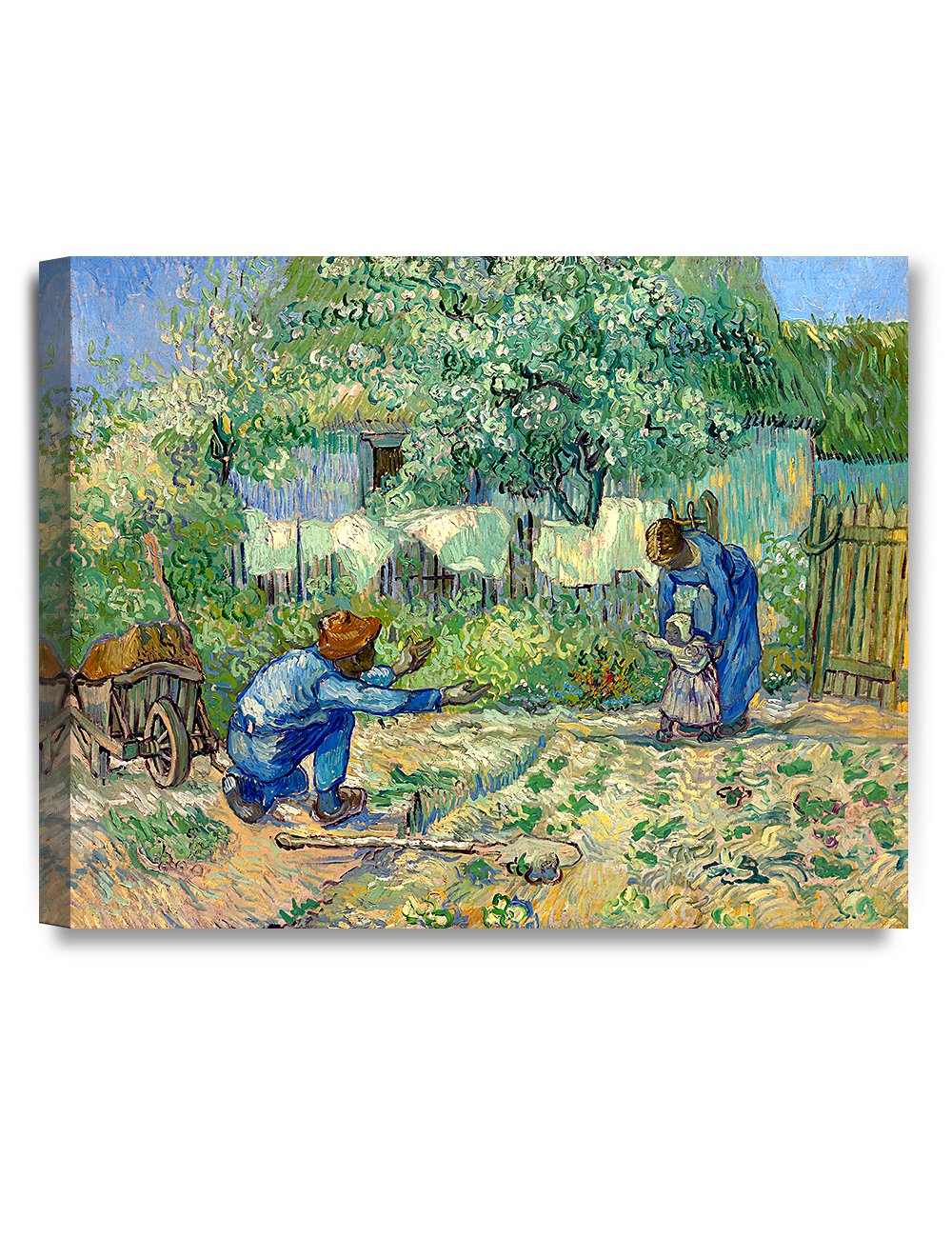 DECORARTS - First Steps, after Millet. Vincent Van Gogh Reproductions. Giclee Print for Wall Decor. 16x20