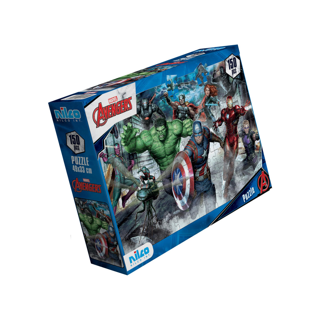 Nilco Marvel Avengers Puzzle 150-Pieces Set, 49 cm x 33 cm Size