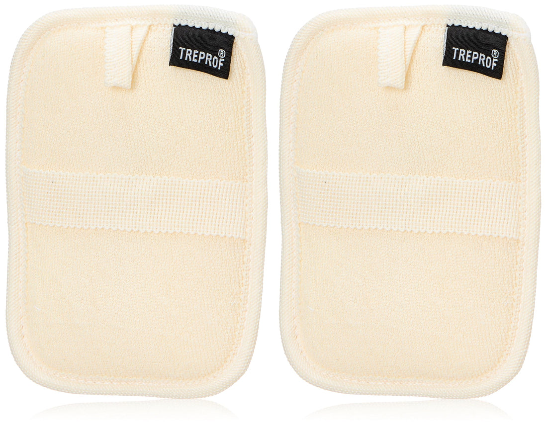 Treprof Tre-5123 Small Natural Massage Loofah – Beige – Pack Of 2