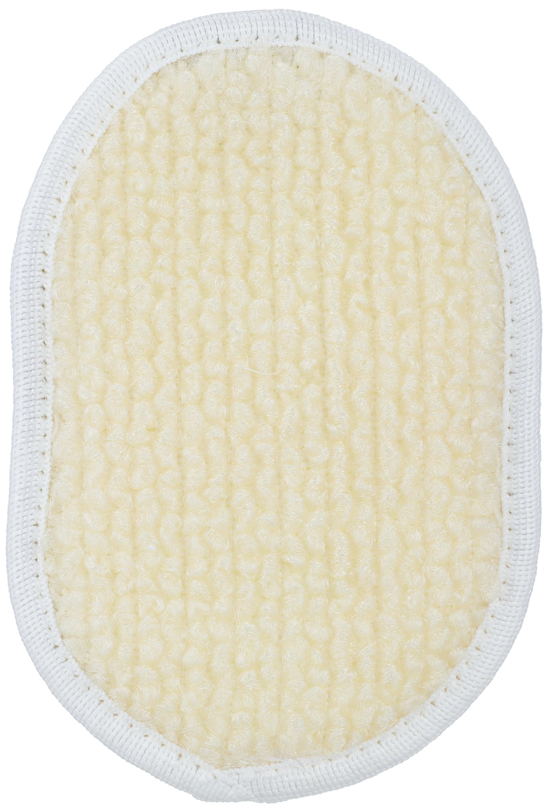 G-Beauty GBY-030 Small Natural Massage Loofah With Oval Design And Hand Strap For Bath Spa and Shower - Beige