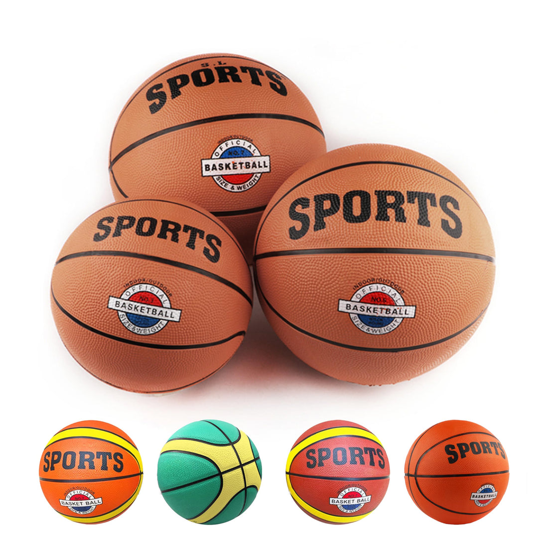 High Quality Basketball Size 5 or 7 – Indoor & Outdoor Training Ball – Durable PU Leather