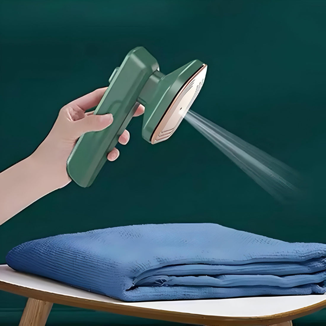 Travel Iron - Steam Iron for Clothes and Various Fabrics, Efficiently Removes Wrinkles and Creases, Sterilizes and Deodorizes, Safe to Use on All Types of Fabrics Like Silk, Cotton, Wool.