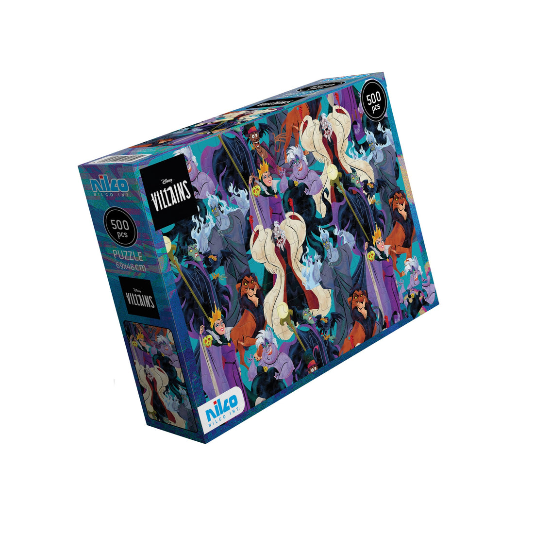 Nilco Villans Disney Puzzle 500-Pieces Set, 69 cm x 48 cm Size