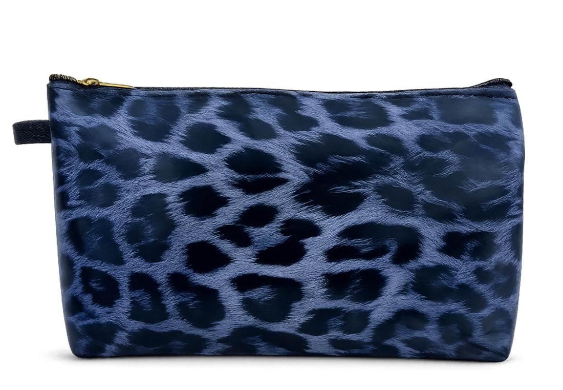 Tiger Style Small Wristletless Bag - Stylish Handbag For Makeup & Cosmetic & Accessories, Lightweight Travel Clutches For Women (Navy Blue)