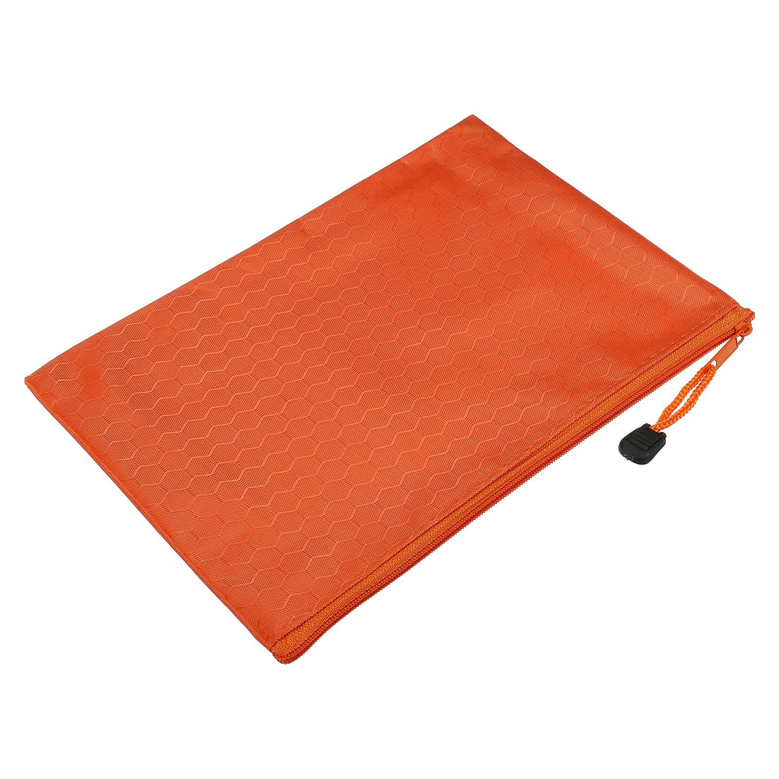 PATIKIL Waterproof Zipper File Bags, 10 Pack A5 Size Document Pocket Storage Organizer Pouch for Travel Office Supply, Orange