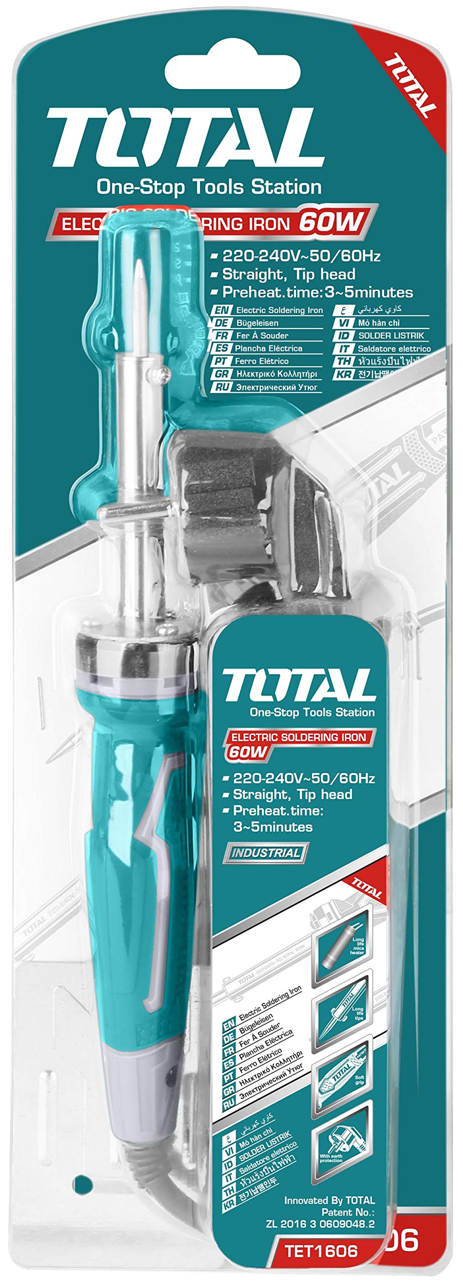 Total Tools MR LIGHT Electric Soldering Iron, Large