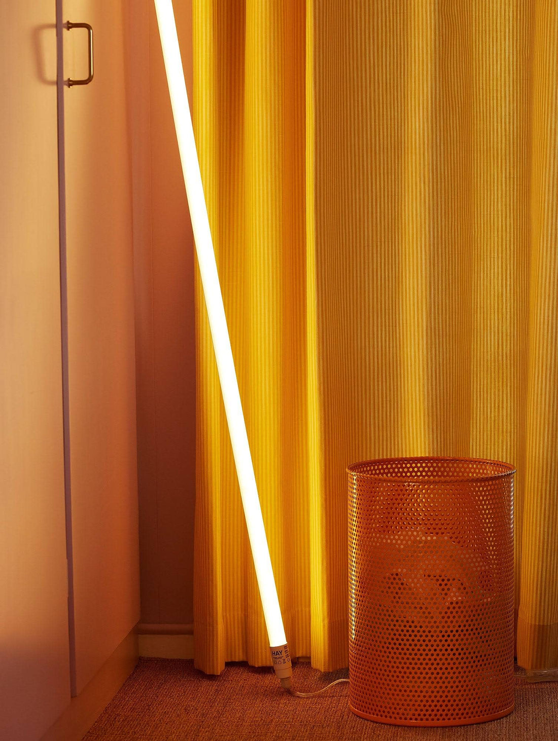 Long LED Lamp Decorative Bedroom Beautiful and Quiet Feel Comfortable for Wall and Floor 120cm Directly Operated from the Plug in Unbreakable Reinforced Plastic Comes with Plug in Electricity (Swarm)