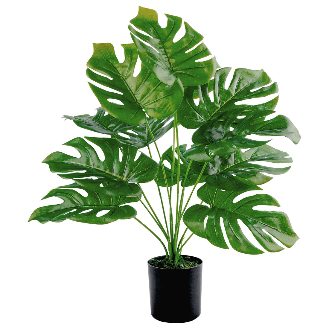 Toopify Artificial Palm Tree, 19" Large Fake Plants in Pot for Indoor and Outdoor Home Office Decor