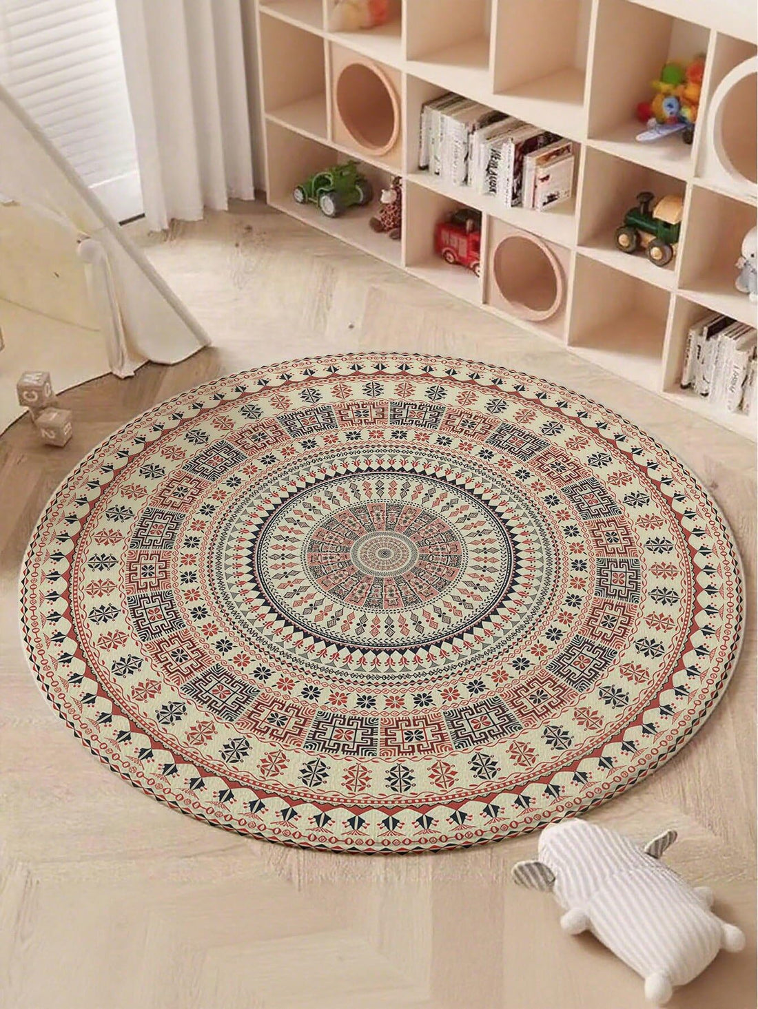 Round Area Rug Indoor And Outdoor Size 200 * 200 Cm Thickness 0.25 Cm,3D Design,Non Slip Dots Back,Perfect For Living Room,Bedroom,Carpet Case (carpet5)