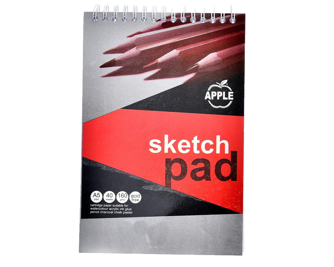 Elmaayergy Sketch Pad A5, 40 Sheets, 160 Gram Durable Tool That Withstand Daily Use With Eco-Friendly Material