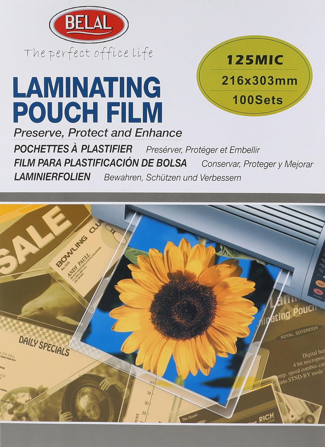 8564 A4 Lamination Pouch Film, 125 Mic. - Pack Of 100