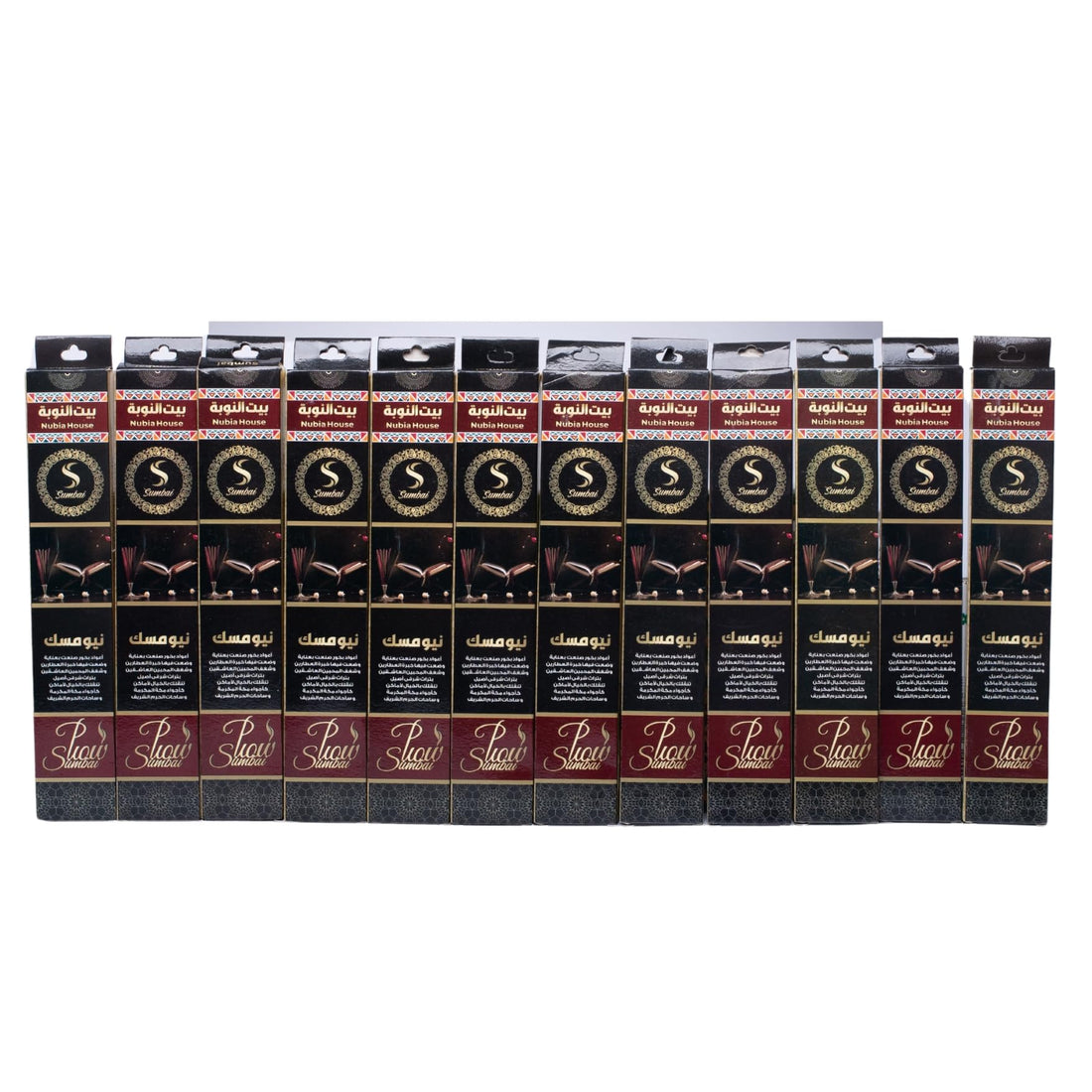 Bayt Al-Nubia Incense Sticks 10 Sticks 12 Pieces Contains 12 Sticks Used to Fragrance Homes and Offices and Create Luxurious and Comfortable Atmosphere (New Musk)