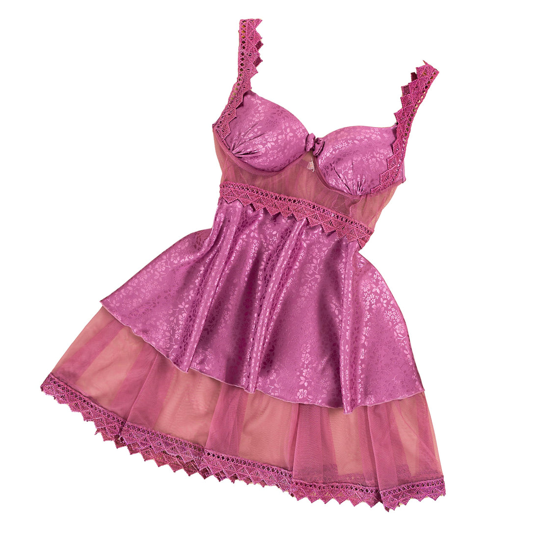 Babydoll Lingerie Short Robe Luxury Material Soft Dress Nightgown Short Lingerie for Women - One Size 50K to 80K (NO:533)
