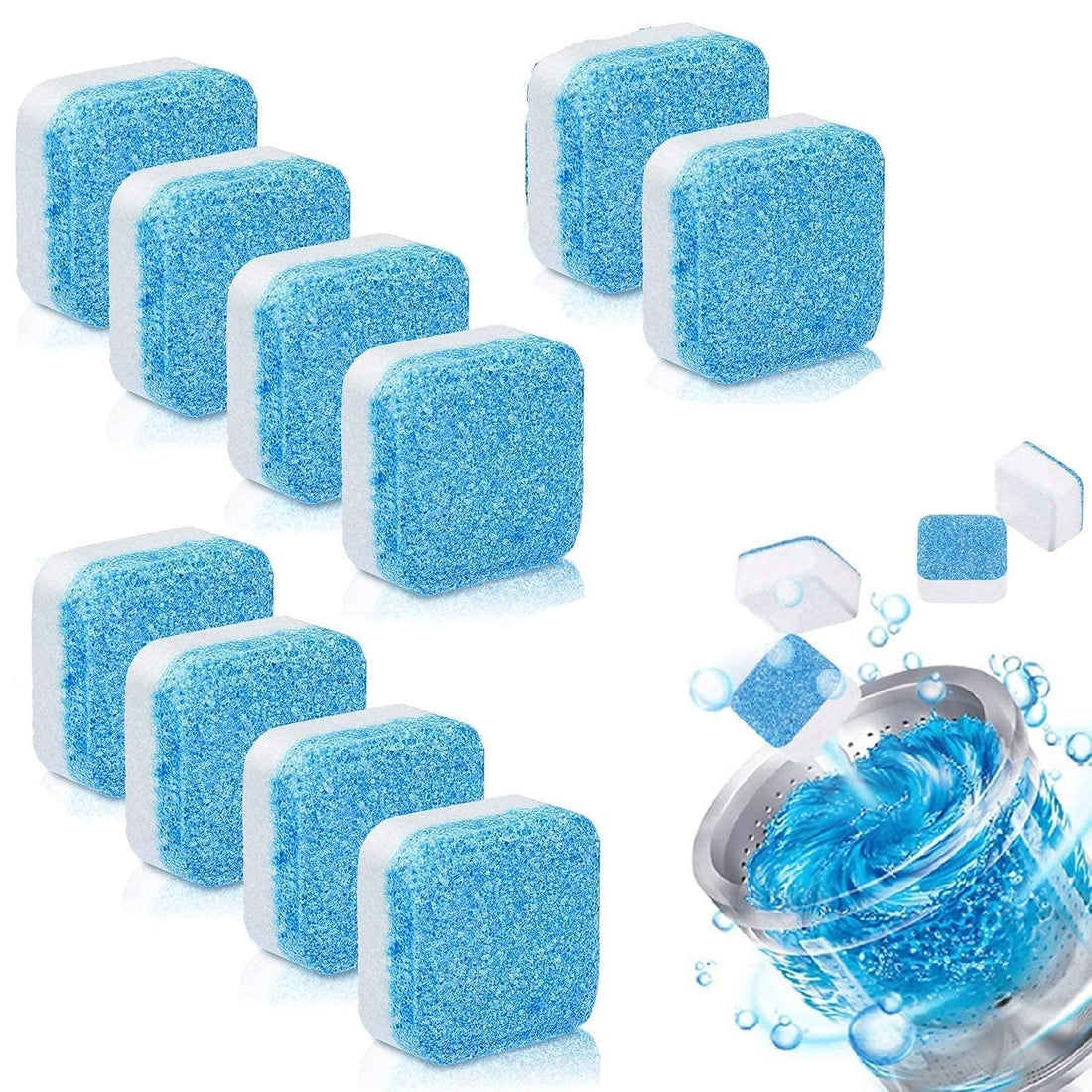 Washing Machine Cleaner Tablet - Deep Cleaning Tablets Washing Machine Sink Renewal and Universal Sterilization of Ingredients, Now at Al-Israa (3 Pack 36 Tablets)