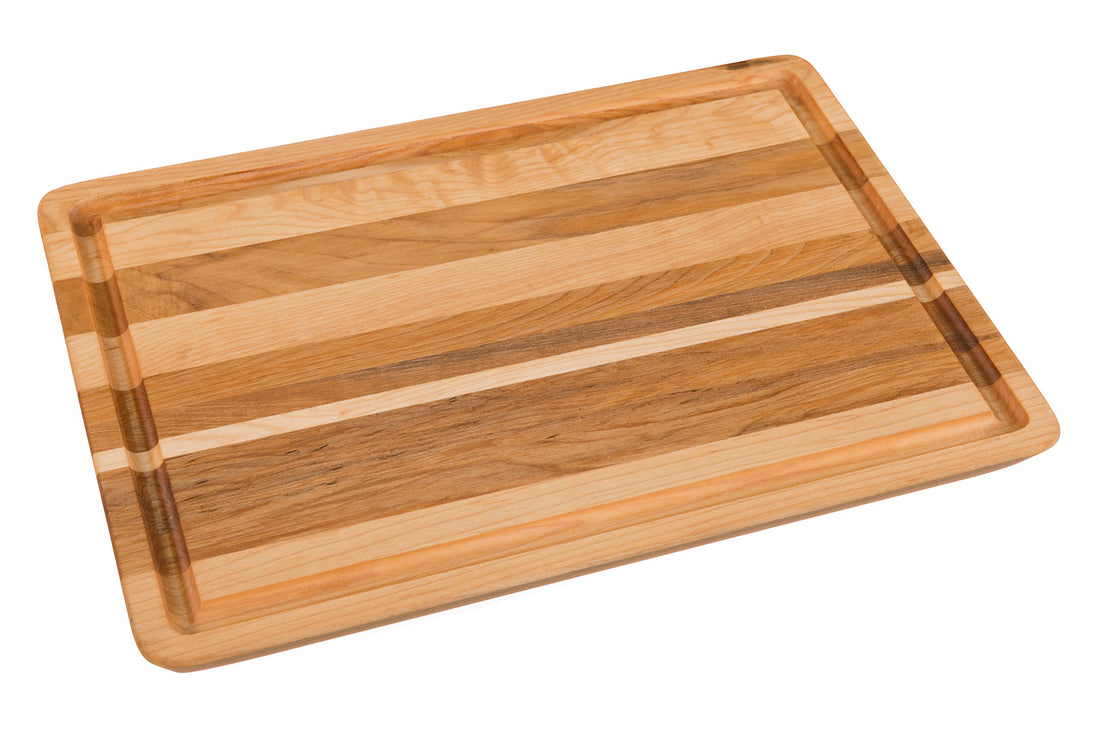 Labell Boards L14100 Canadian Cutting Board with Groove/Steak Plate, Maple