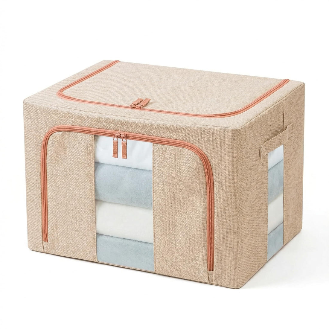 Nopatia Folding Travel Bags with Steel Shell, Custom Fabric Storage Bins, Durable and Lightweight Design. (Simone)