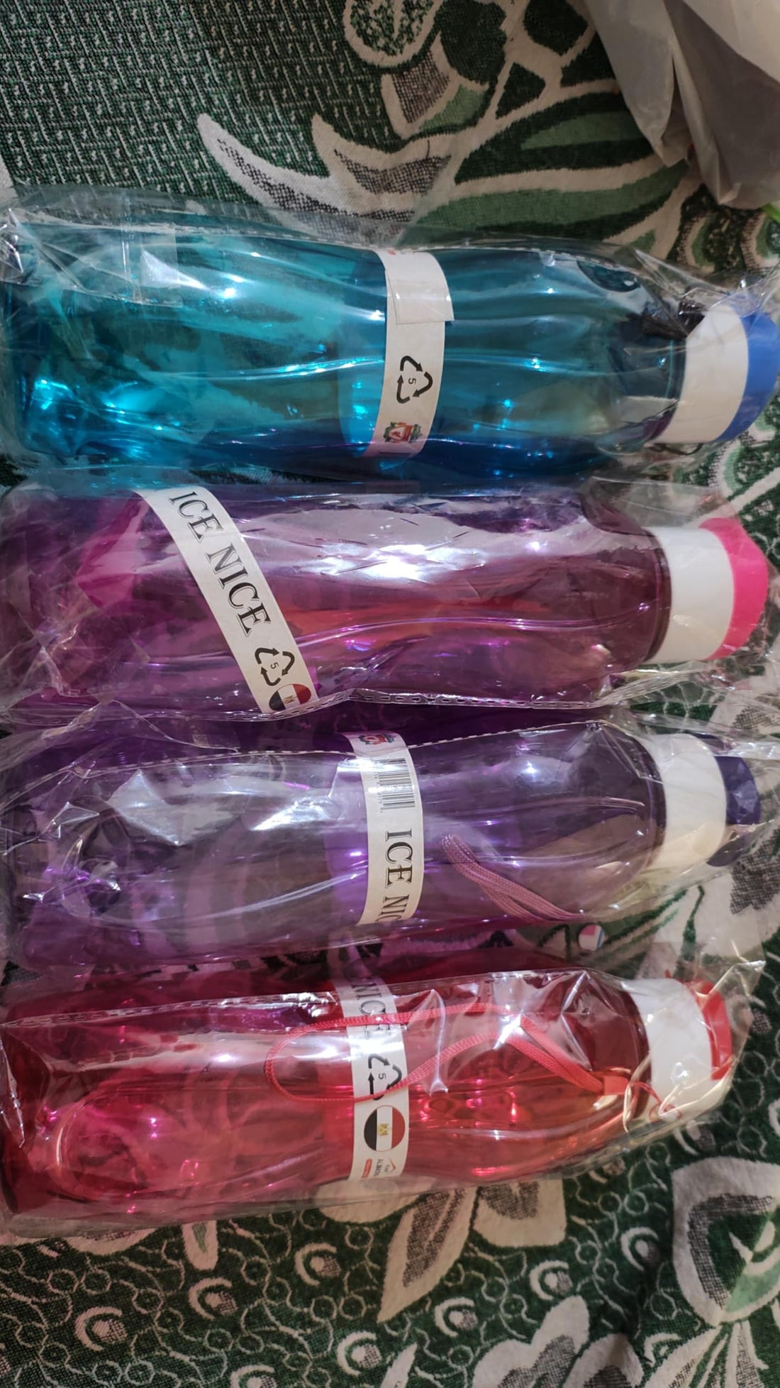 Ice Nice Reusable Water Bottles, Assorted Colours, (Pack of 1 pc)