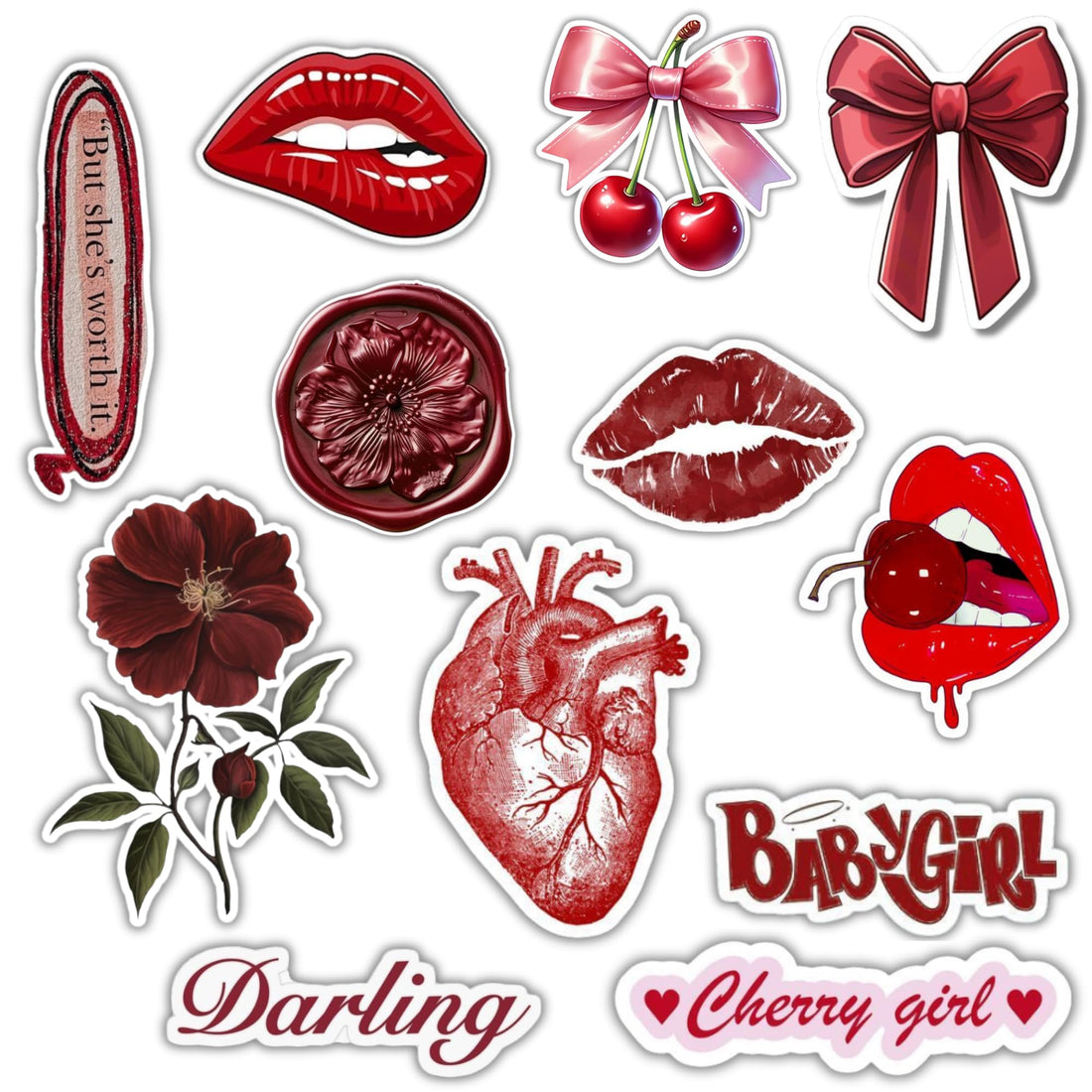 Laptop Sticker And Multiple Purpose - 12 Pcs Qoutes Cute Sticker Waterproof, Scratch And Heat Resistant for Laptops, Mugs, Mirrors, and Bottles, Perfect for Personalizing Your Gear, Vinyl Sticker