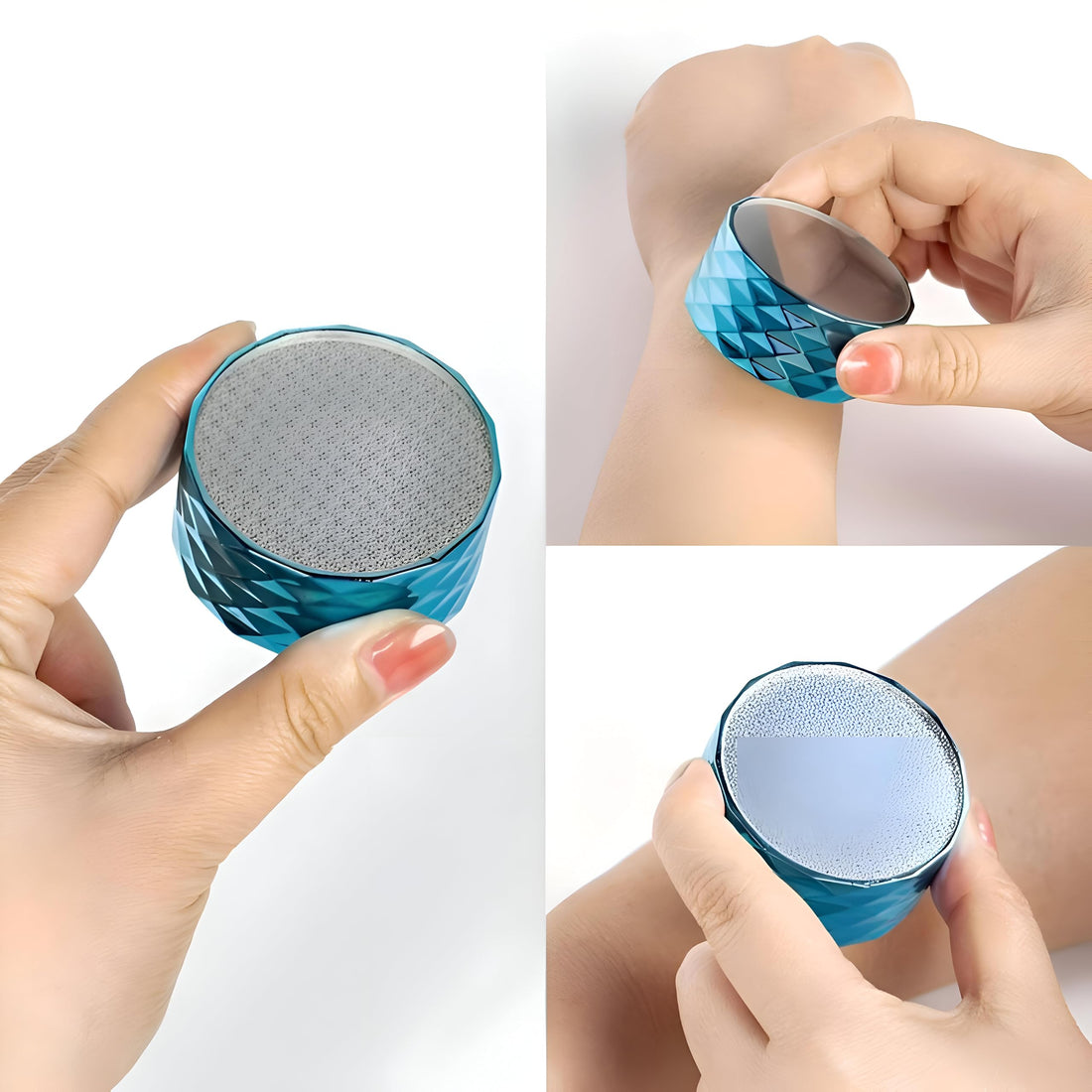2025 Version Double Sided Dead Skin Exfoliator Hair Remover for Women and Men, Perfect for Arms Legs Back Body Pain Free (3 Crystal)