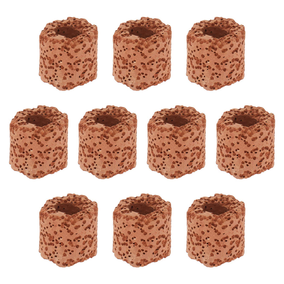 TEHAUX 10 Pack Aquatic Water Plant Fixed Ring for Aquarium Landscape Ceramic Plant Pot Ring Tool Aquarium Decoration Fish Tank Accessories