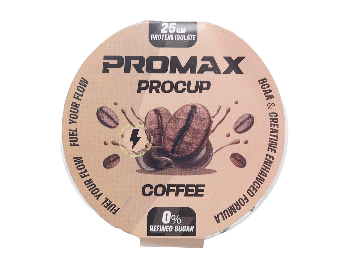 PROMAX PROCUP Coffee, High Protein Dessert Cup with 25g Isolate, BCAA, Creatine & No Refined Sugar