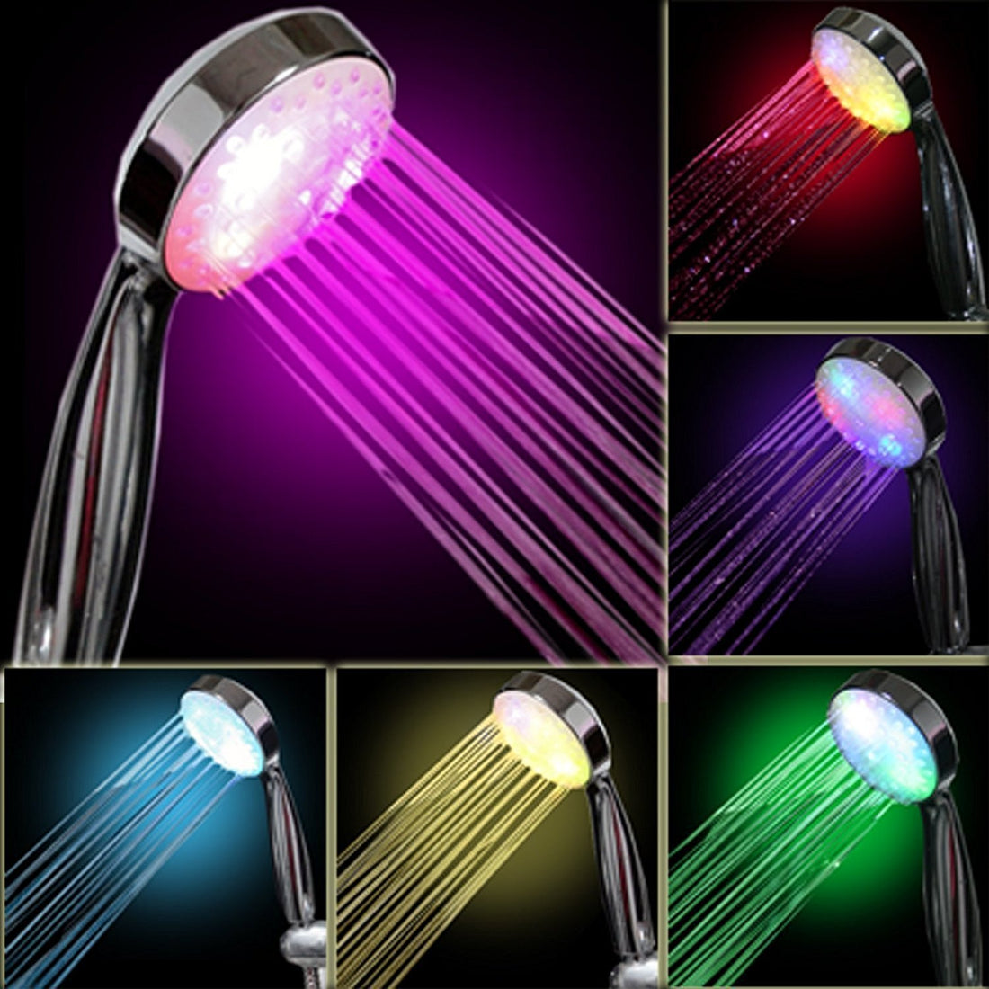 Portal Tonskooners Led Light Shower,7 Colour, Multicolor, LED Shower Head Universal Fit(Pipe not Included)