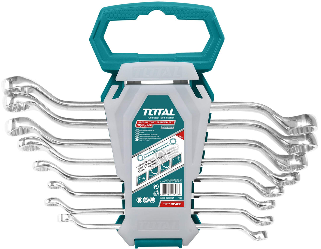 TOTAL Offset ring spanner set