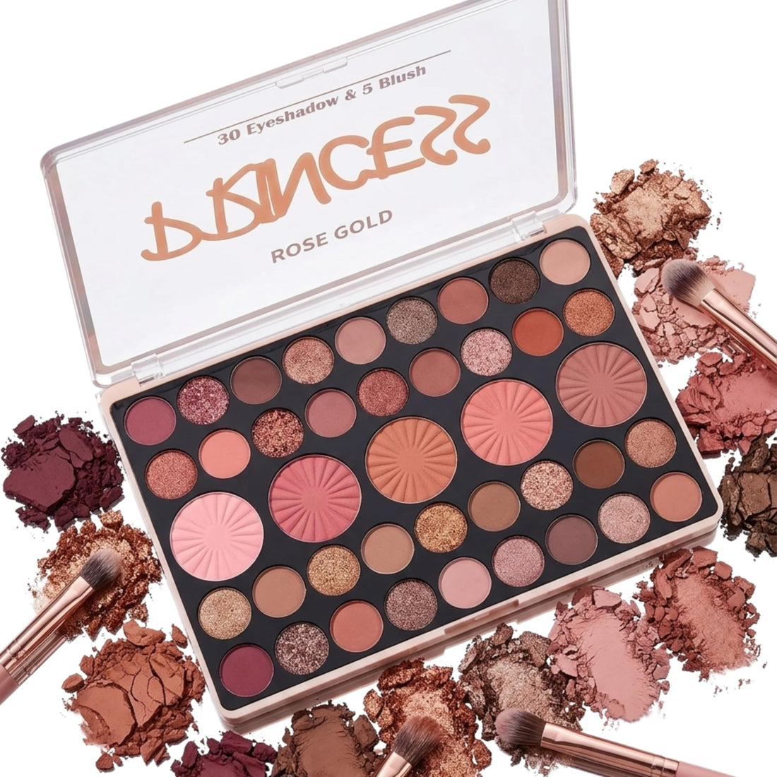 41 Color Eyeshadow Palette with Blush Nude Eyeshadow Palette,Soft Glam Neutral Shades with Mauve Tones, Highly Pigmented Long Lasting
