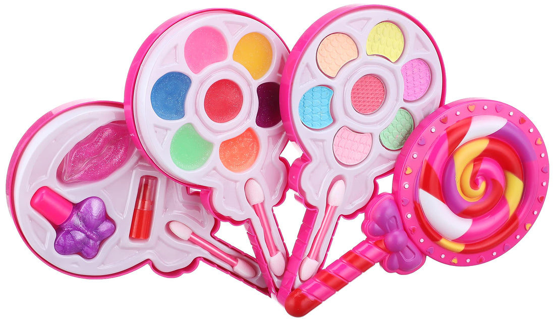 Kid makeup box set toys lollipop dressing cosmetics girls toy plastic safety beauty pretend play children makeup girl game gift