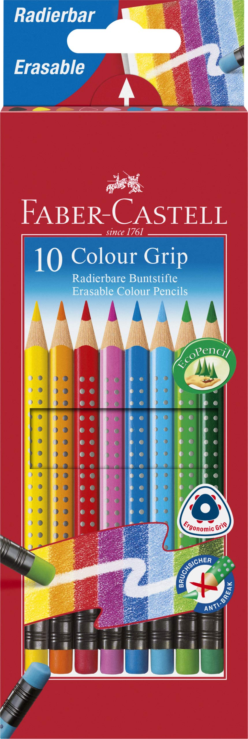 Faber-Castell-coloured pencil colour grip erasable cardboard box of 10/116613