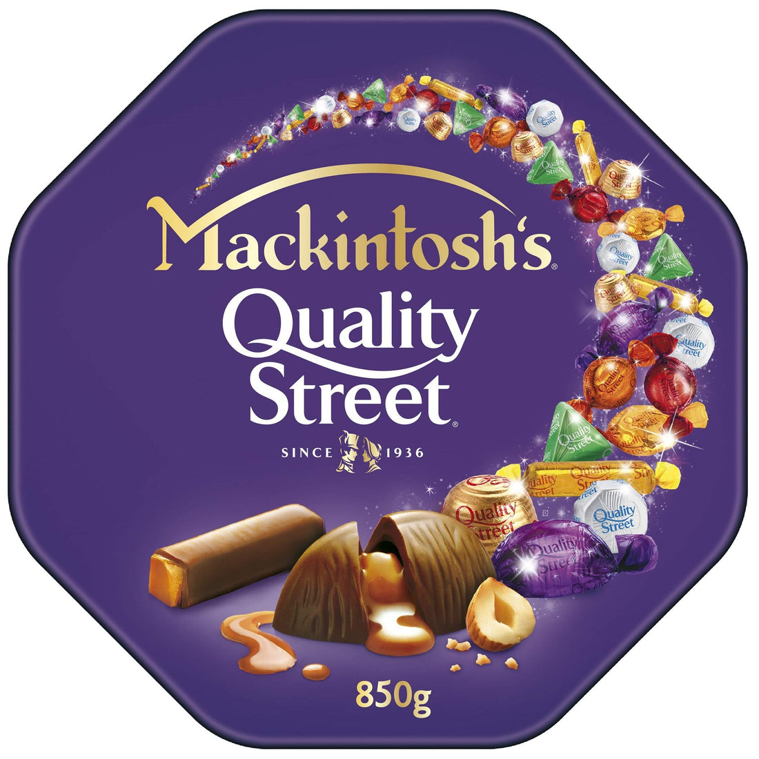 Nestlé MACKINTOSH'S Quality Street Chocolate Tin 850g