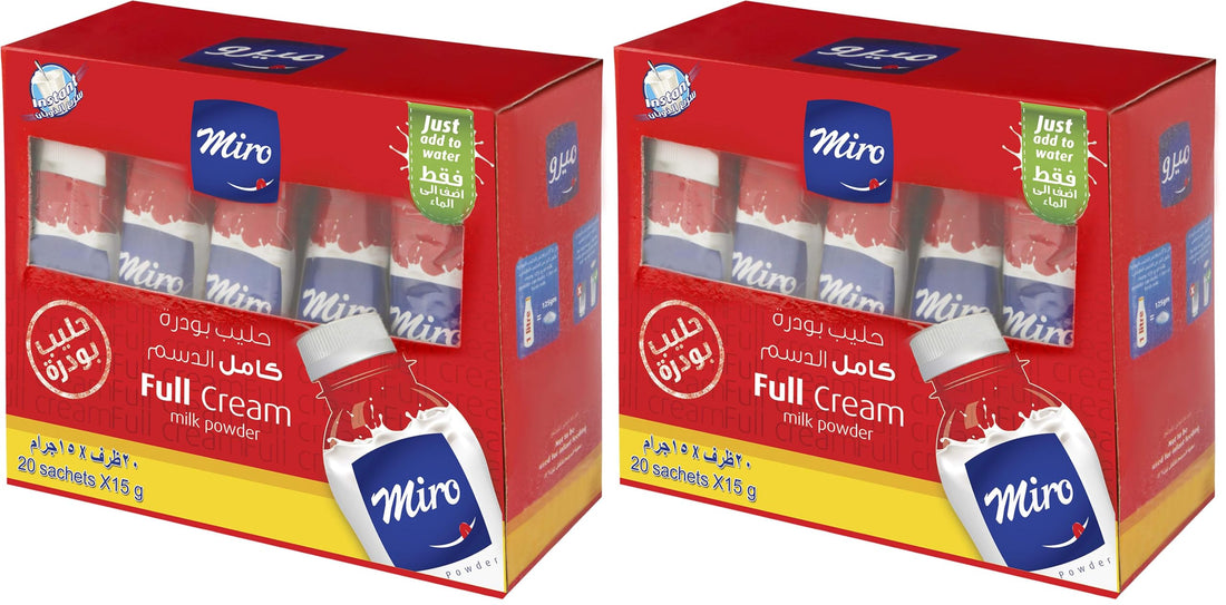 Miro Milk Powder Set Of 40 Packs Full Cream, 15 gm