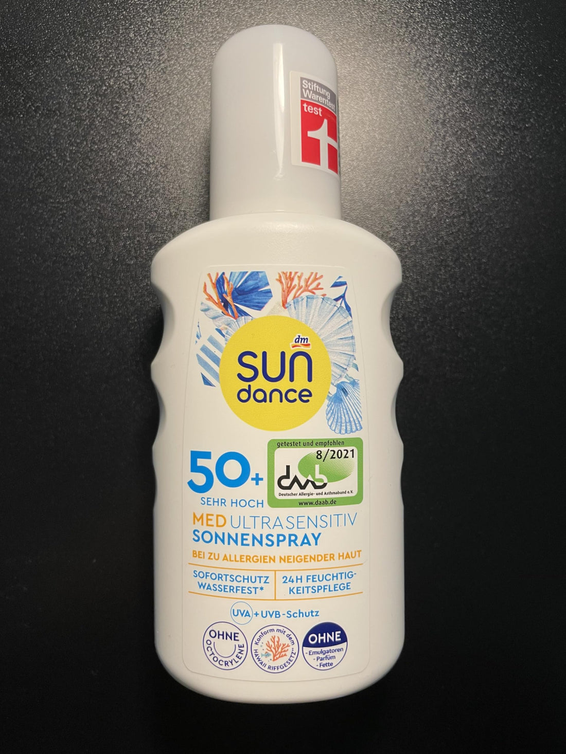 SUNDANCE Sun spray MED ultra sensitive, SPF 50+, 200 ml, 24h moisturizing & waterproof UVA+UVB protection & immediate protection