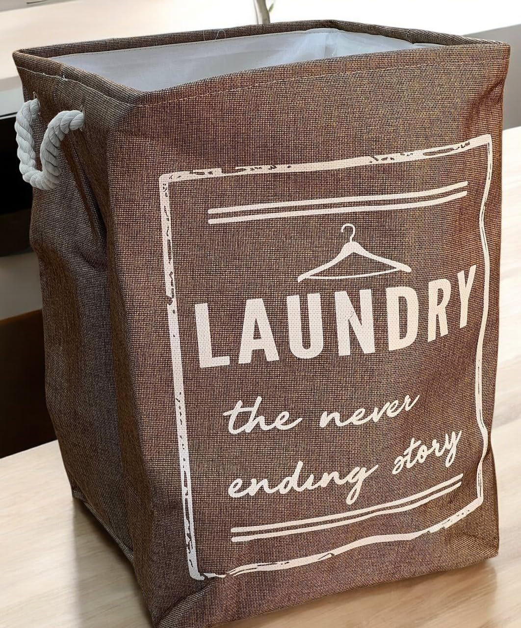 Foldable Laundry Basket - High Quality Material - Padded Inside - Multi Use - Suitable for Clothes, Baby Toys and More - 1 Piece - Color Changing